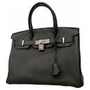 Hermes Birkin 30 Handbag in Black Togo Leather - Hermès