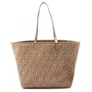 Fendi Jacquard Velvet Large Roll Tote Bag