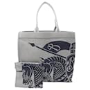 Burberry EKD XL Square Canvas Tote Bag