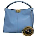 Fendi Peekaboo X-Lite Leather Handbag