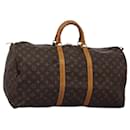 LOUIS VUITTON Monogram Keepall 55 Boston Bag M41424 LV Auth BD1588 - Louis Vuitton