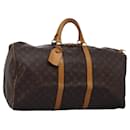 LOUIS VUITTON Monogram Keepall 55 Boston Bag M41424 LV Auth BD1705 - Louis Vuitton