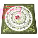 Hermes Red Silk Scarf - Hermès