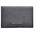 Bvlgari Card Case in Black and Dark Gray - Bulgari