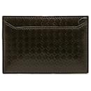 Fendi Brown Leather Card Case