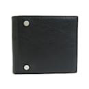 Balenciaga Black Leather Long Bill Wallet
