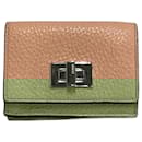 FENDI Peekaboo Selleria Compact Tri-fold Wallet - Fendi