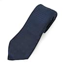 Gravata de seda navy Louis Vuitton