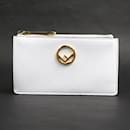 Fendi White Leather Coin Purse