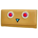 Fendi Beige Leather Long Wallet