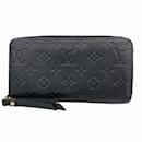 Louis Vuitton Long Wallet Monogram Empreinte Zippy M60571 Noir
