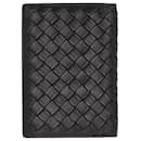  Bottega Veneta Intreciatto Card Holder in Brown Leather