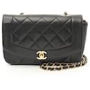 Chanel Lambskin Diana Flap Shoulder Bag A01164