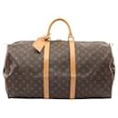 Louis Vuitton Monogram Keepall 55 Boston Bag M41424