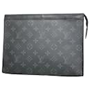 Louis Vuitton Monogram Eclipse Clutch Bag