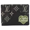 Louis Vuitton Monogram Drip Portefeuille Slender M81020 Billfold