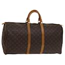 LOUIS VUITTON Monogram Keepall 55 Boston Bag M41424 LV Auth 117912 - Louis Vuitton