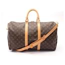 Louis Vuitton Monogram Keepall Bandouliere Boston Bag M41418