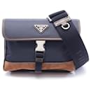 Prada Re Nylon Tessuto+Saffiano Shoulder Bag 2ZH108384F0C1B