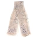  Alexander Mcqueen Skull Floral Print Scarf i Multicolor Silk