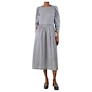 Navy blue and white gingham dress - size XS - Autre Marque
