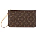 Louis Vuitton Brown Monogram Neverfull Pouch