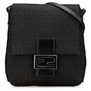 Fendi Black Zucchino Canvas Crossbody