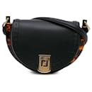 Fendi Black Leather Moonlight Crossbody