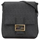 Fendi Black Zucchino Spalmati Crossbody