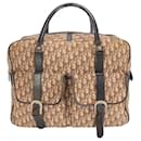 Christian Dior Trotter Canvas Leather Boston Bag