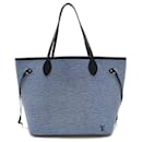 Bolsa Louis Vuitton Epi Neverfull MM 2way Azul M51053