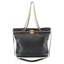 Chanel Leather Coco Mark Tote Bag AS2491