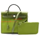 Hermes Toile H Ash Herbag Zip PM Handbag 068675CK Stamp C (2018) - Hermès