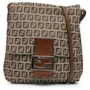 Fendi Brown Zucchino Canvas Crossbody