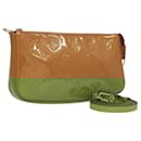 LOUIS VUITTON Vernis Pochette Accessoires Pouch Rose Velours M91575 Auth 117712 - Louis Vuitton