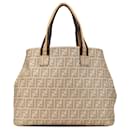 Fendi Brown Zucca Spalmati Tote