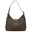 Fendi Brown Zucca Canvas Shoulder Bag