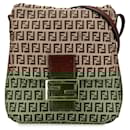 Fendi Brown Zucchino Canvas Crossbody