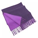 Écharpe en cachemire violet Hermes - Hermès