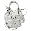 NINE BALENCIAGA CAGOLE BUCKET S 702432 LEATHER SHOULDER BAG - Balenciaga