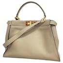 Fendi Peekaboo Handbag in Grayish Leather