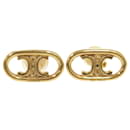 Celine Maillon Triomphe Metal Gold Earrings - Céline