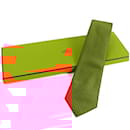 Hermes Silk Cravat in Dark Orange - Hermès