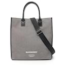 Burberry Canvas Leather Tote Bag
