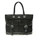 Burberry Canvas Leather Tote Bag