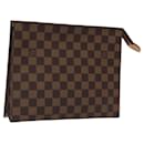 LOUIS VUITTON Damier Ebene Posh Toilette 26 Pouch N47543 LV Auth 120246 - Louis Vuitton