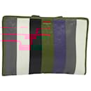 BOTTEGA VENETA Clutch Bag Leather Red Silver Auth bs24745 - Autre Marque