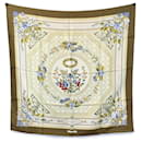 Hermes Vintage Silk Scarf Jeux de Paille 1984 De La Perriere - Hermès