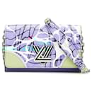 Louis Vuitton Blue Epi Aqua Twist Wallet on Chain