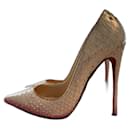 Christian Louboutin So Kate 120 Python Beige Heels Pumps Size 38
